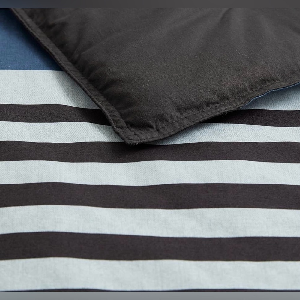 Nautica Rendon Cotton Grey Duvet Cover Set Queen - Picture 2 of 7
